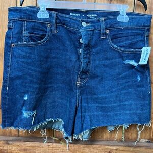 Old Navy Denim Shorts Sky-High A-Line High Waisted